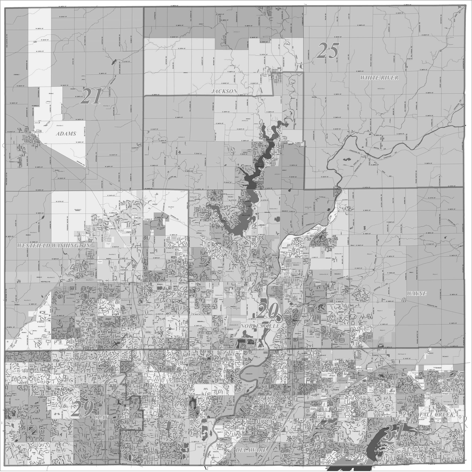 Indiana Senate District Map