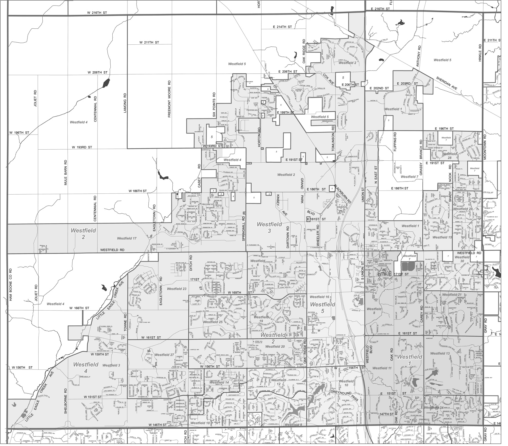 Westfield City Council Map